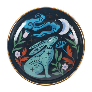 Mystical Midnight Hare Trinket Dish