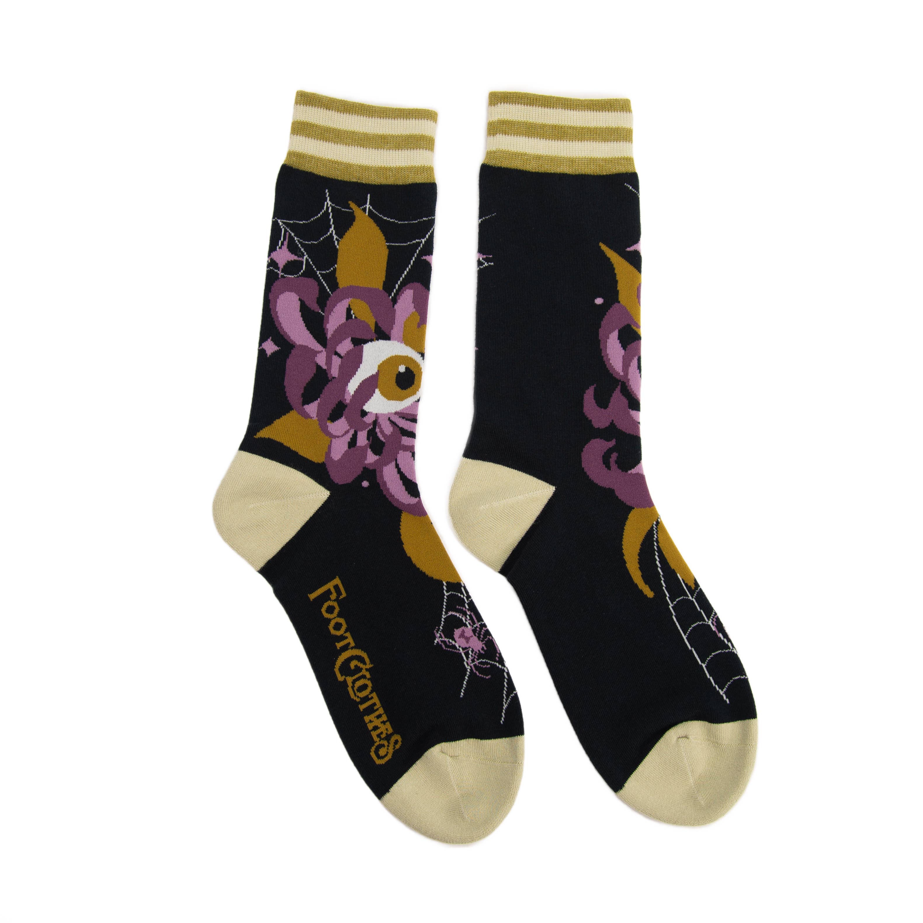 Arachnid's Bloom Crew Socks