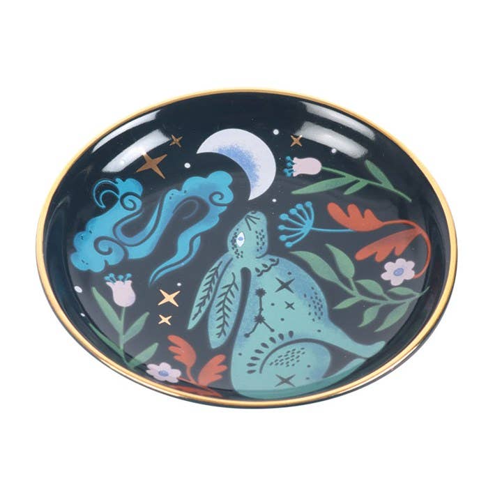 Mystical Midnight Hare Trinket Dish