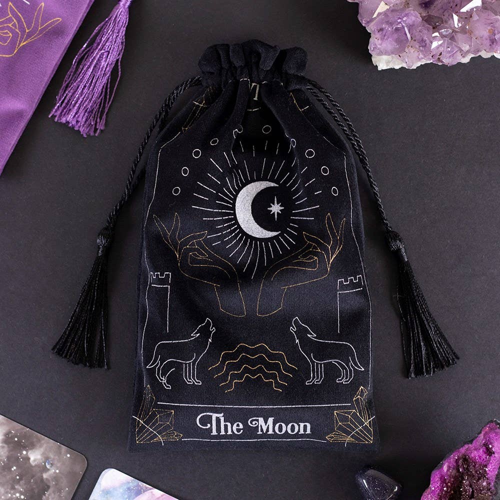 Moon Tarot Card Drawstring Pouch