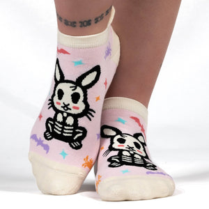 Skelly Bunny Ankle Socks