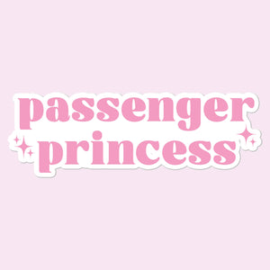 Passenger Princess Funny Sticker Decal, Car Decal