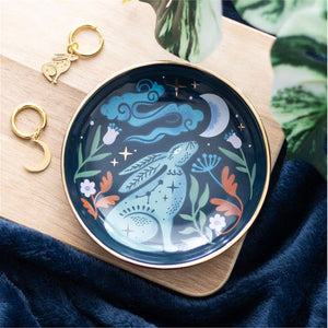 Mystical Midnight Hare Trinket Dish