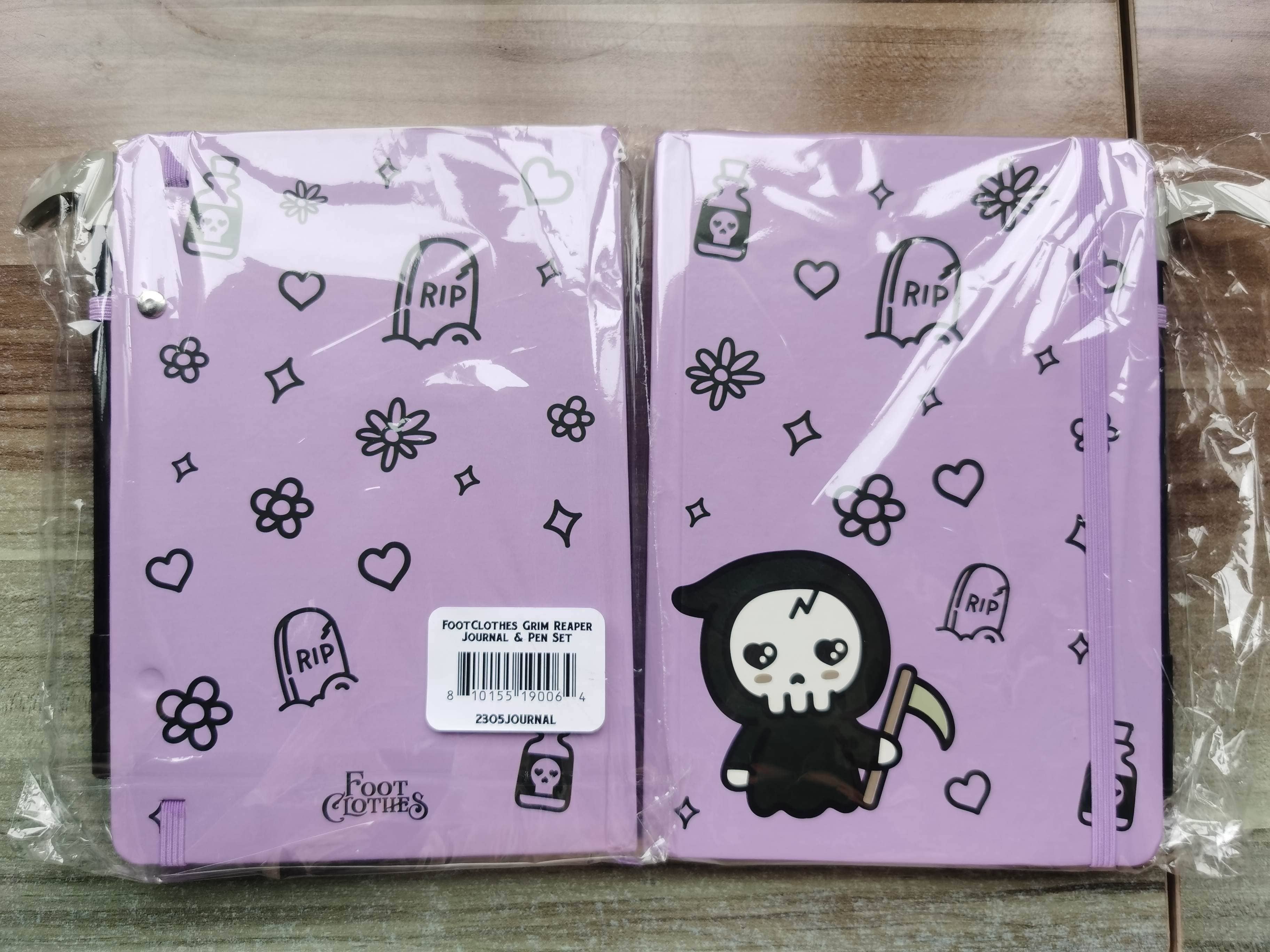 Pastel Goth Grim Reaper Journal & Scythe Pen Set