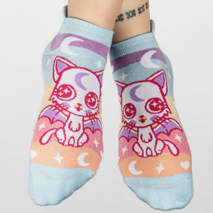 Mystic Kitty Ankle Socks