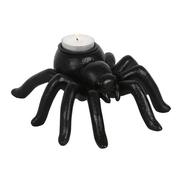 Gothic Halloween Spider Tealight Holder